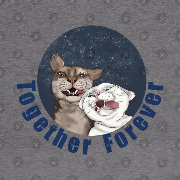 Funny cats Together forever by KateQR